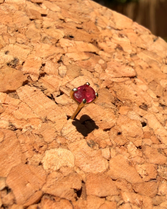 One of a kind ruby earrings no. 2