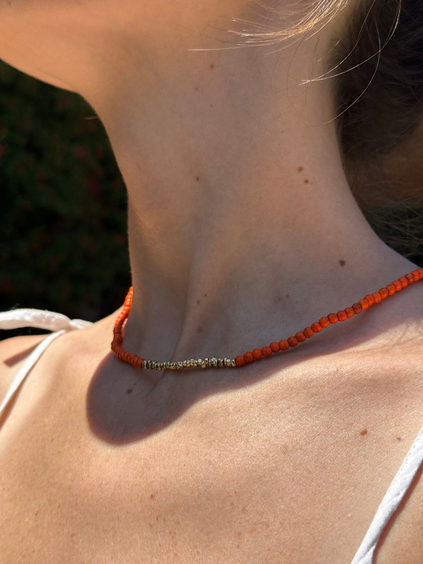 Howlite necklace