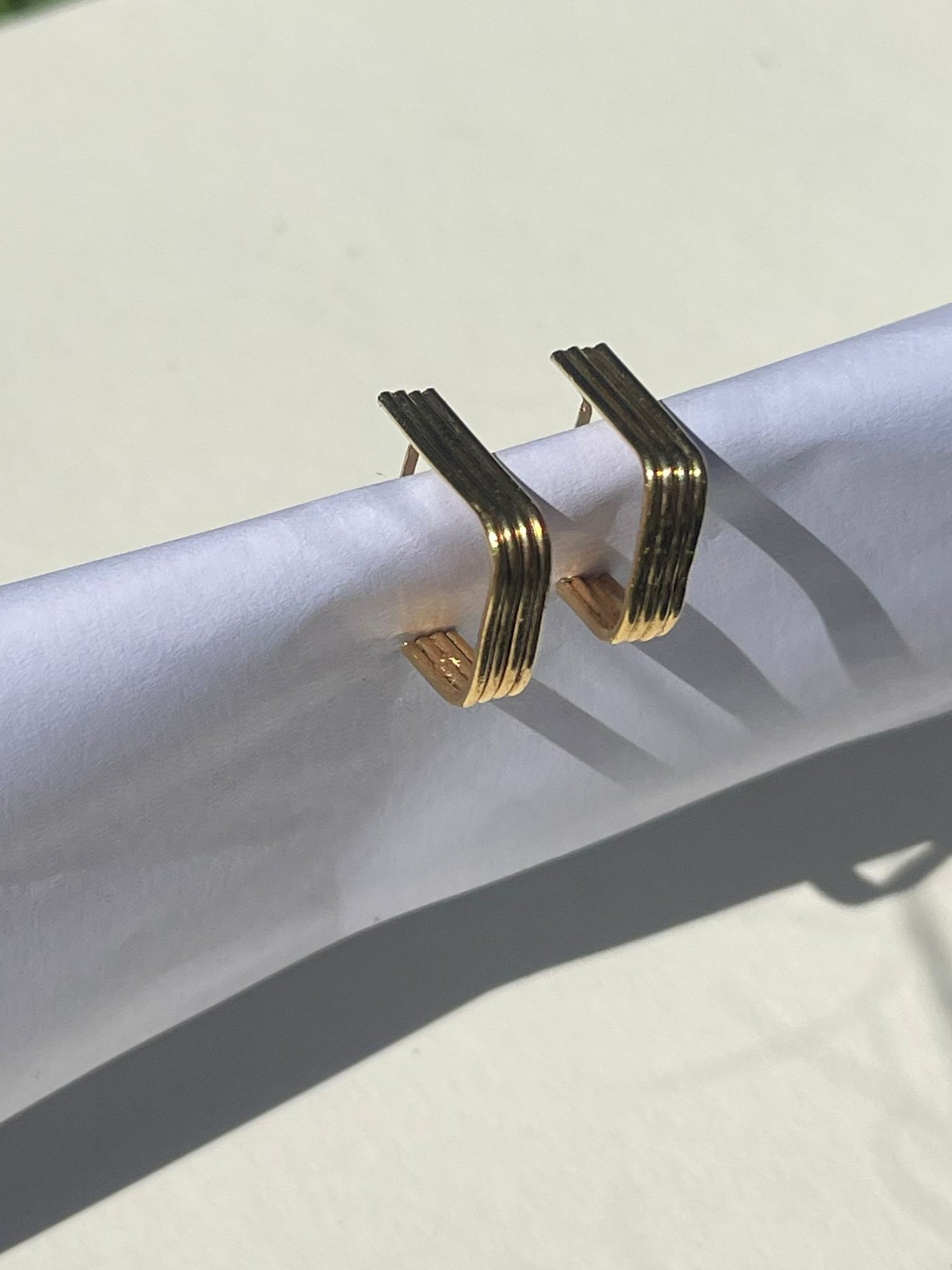 Striped earrings