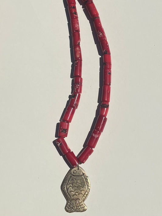 coral fish necklace 0.2